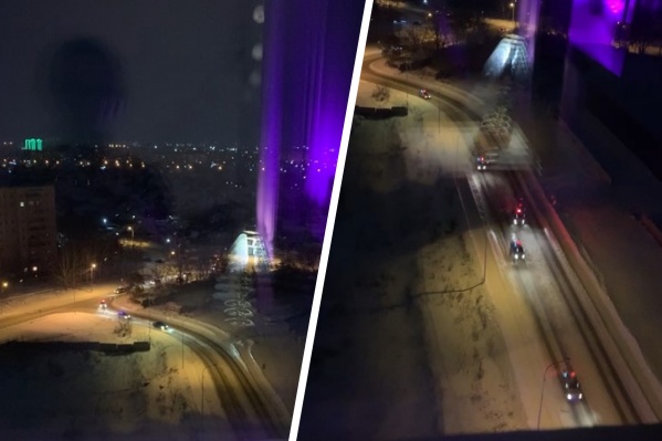 Ночью в Новосибирске за водителем устроили погоню — публикуем видео
