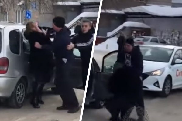 В Новосибирске таксист подрался с автомобилисткой — его отстранили от работы
