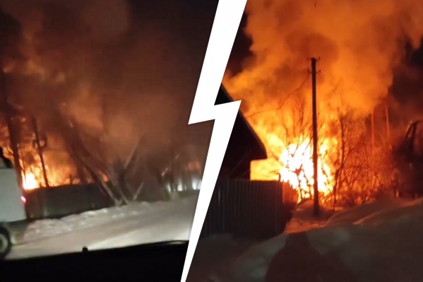 «Баню перетопили, загорелся дом»: под Новосибирском на территории турбазы произошел пожар