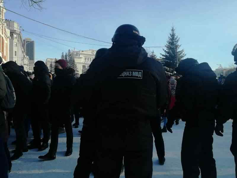 Полиция опровергла сообщение об избитом участнике митинга в Новосибирске