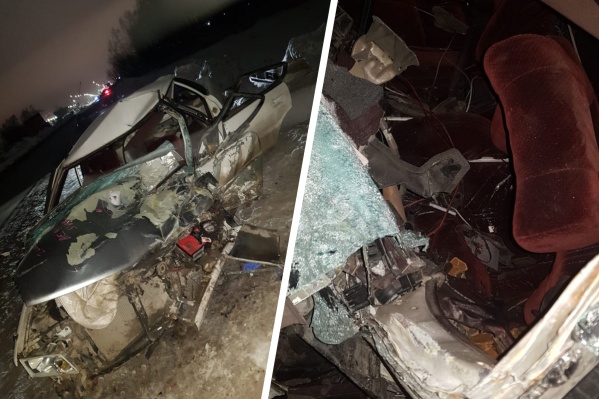 В Дзержинском районе «Тойота» врезалась в КАМАЗ — пострадали два пассажира
