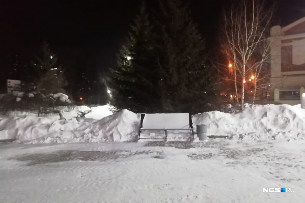 Вандалы разрушили снежные фигуры в Первомайском сквере — их пришлось полностью убрать