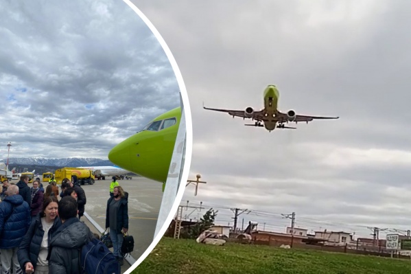 «Трясло так, что крылья болтались»: самолет из Новосибирска смог приземлиться в Сочи только со второго раза