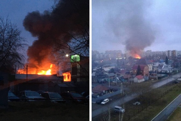 В Октябрьском районе загорелись частные дома — что говорят в МЧС