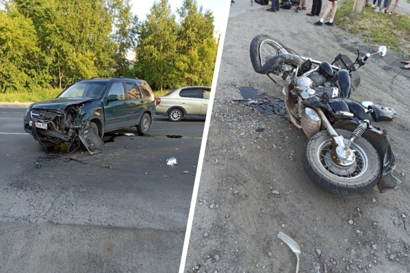 Мотоциклист пострадал в столкновении с «Хондой» на Одоевского